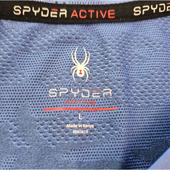 Spyder active Perforated performance top cropped L blue womens EUC breathable - Picture 5 of 7